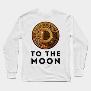 Dogecoin to the Moon Long Sleeve T-Shirt